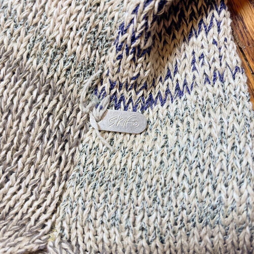 Skif International Artisan Colorblock Patchwork Knit Sweater‎ Top M/L - Picture 4 of 7
